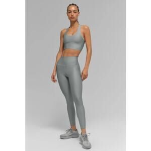 Alo Yoga Leggings Womens XXS High Waist Airlift 7/8 Lunar Grey Performance Gym